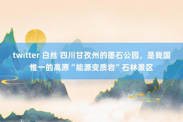 twitter 白丝 四川甘孜州的墨石公园，是我国惟一的高原“能源变质岩”石林景区