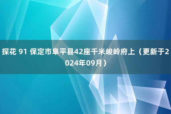 探花 91 保定市阜平县42座千米峻岭府上（更新于2024年09月）