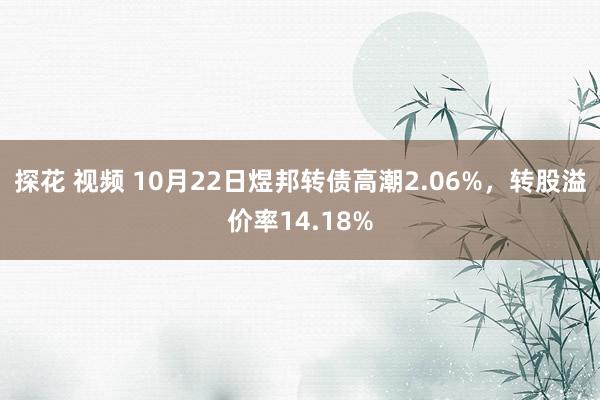 探花 视频 10月22日煜邦转债高潮2.06%，转股溢价率14.18%