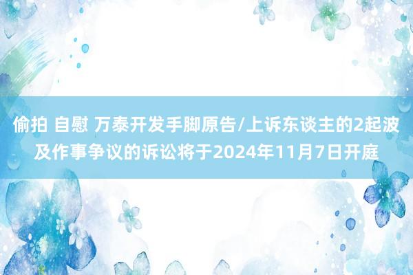 偷拍 自慰 万泰开发手脚原告/上诉东谈主的2起波及作事争议的诉讼将于2024年11月7日开庭