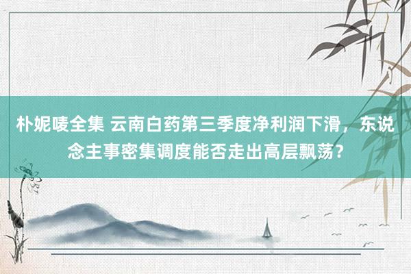 朴妮唛全集 云南白药第三季度净利润下滑，东说念主事密集调度能否走出高层飘荡？